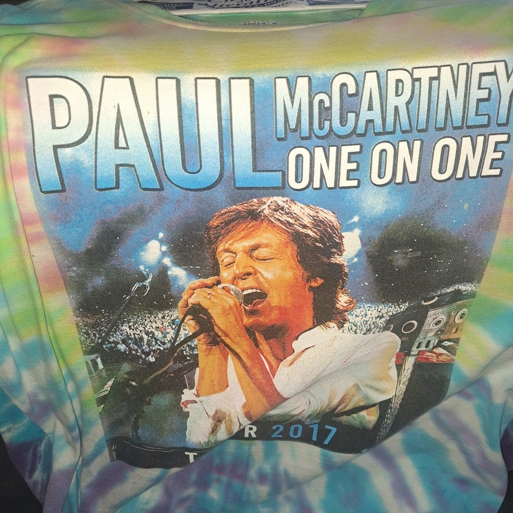 Paul McCartney Tye Dye Concert Tee Shirts (3) XL Collectibles